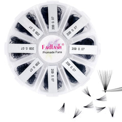 FADLASH premade fans bulk pack for budget-friendly lash extensions.