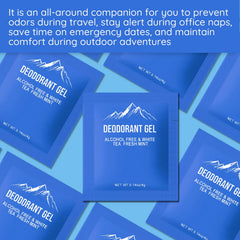 fafortune individually wrapped deodorant packets for leakage-free travel