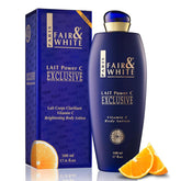FAIR & WHITE Vitamin C lotion bottle label front for radiant, even-toned skin
