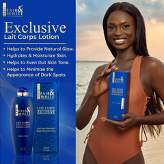 FAIR & WHITE Lait Corps Exclusive cream texture highlighting hydration