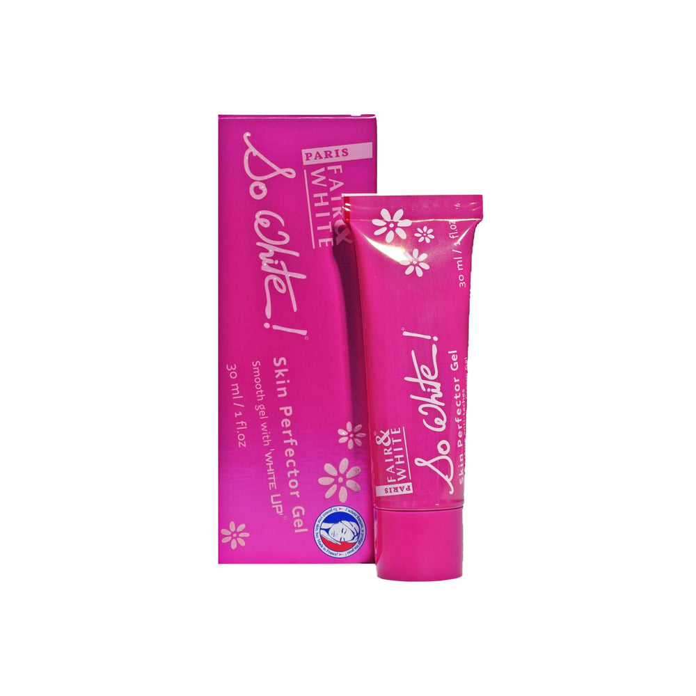 FAIR & WHITE So White Skin Perfector Gel application for a refreshed complexion.