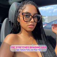 Fairise 16-inch prestretched hair feels soft and comfortable to wear.