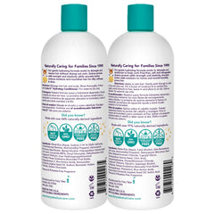 Fairy Tales Curly-Q conditioner bottle smooths and detangles curly hair.