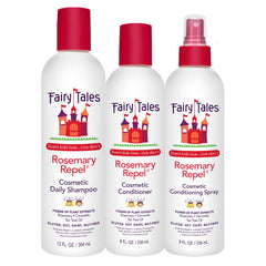 Fairy Tales Rosemary Repel shampoo bottle for daily cleansing with a kid-friendly aroma.