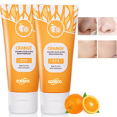 FAIRYTALESPACE Orange Exfoliating Gel Scrub packaging shown as a convenient two-pack for home use