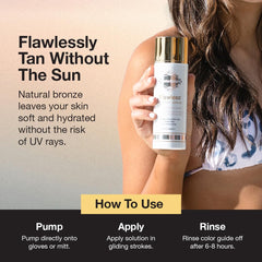 Texture swirl of Fake Bake Flawless Coconut Serum demonstrates smooth, quick-absorption formula