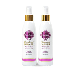 Fake Bake self-tanning liquid flawless darker bottle pour delivers quick, even color.