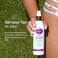 Fake Bake self-tanning liquid flawless darker mitt enables precise, streak-free bronzing.