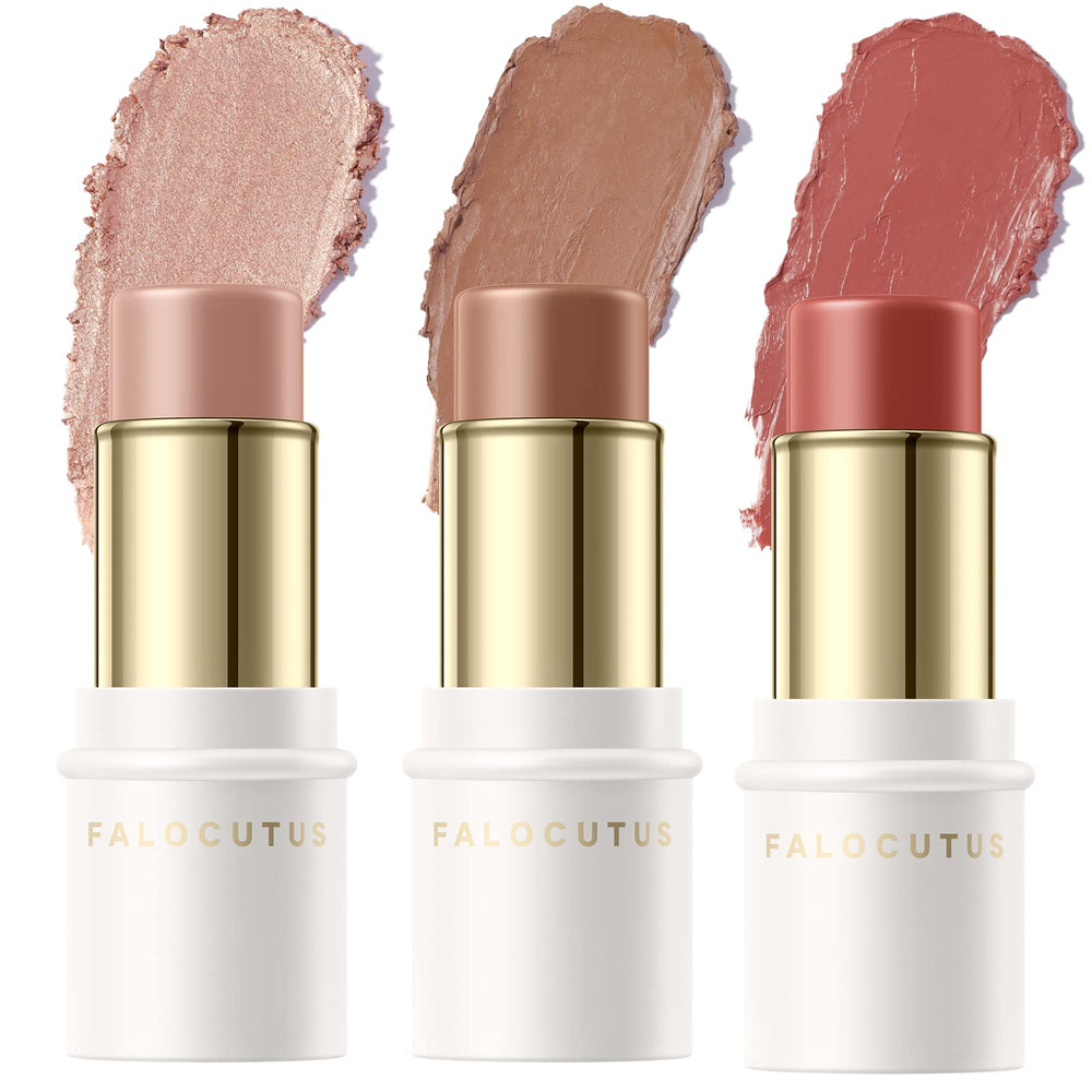 Falocutus contour stick set 3pcs medium for natural definition and long wear.