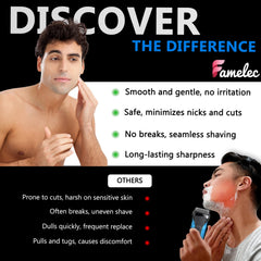FAMELEC Braun series 6 6020s compatibility for secure head replacement and smoother shaves.