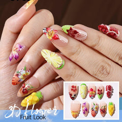 Fandamei 3D flower and butterfly designs add feminine elegance to nails