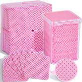 Fandamei 740pcs lint-free nail wipes box front for easy nail prep.