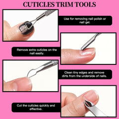 Fandamei cuticle trimmer for safe residue removal around nails.