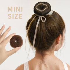 Fandamei extra-small donut bun for fine hair styling.