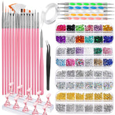 Fandamei nail art brushes collection for precise nail designs.