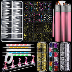 Fandamei nail art brushes set for precise lines and professional-looking details.