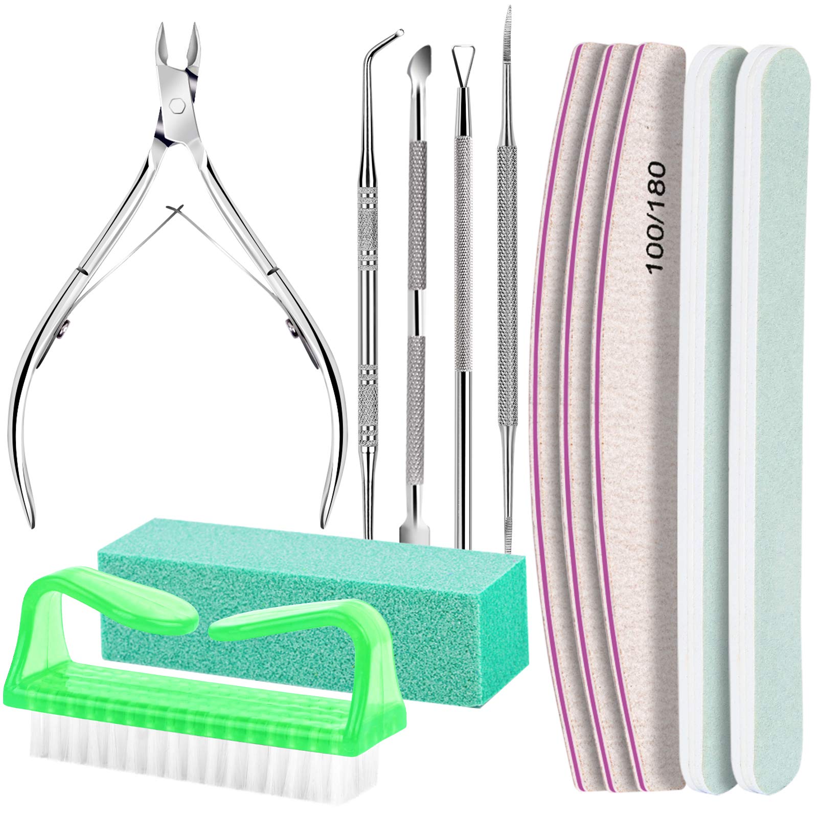 Fandamei nail files 100/180 grit for precise shaping and gel removal