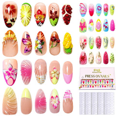 Fandamei press-on nails 4 styles collection for versatile daily looks