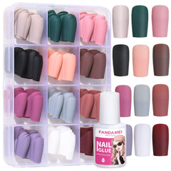 Fandamei press-on nails packaging shows 288 pieces for easy color selection.