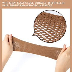 Fandamei stretchable nylon wig cap adapts to head shape with comfort.