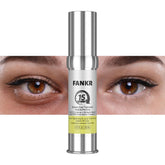 Fankr 15-Second Eye Lift bottle close-up showing instant tightening around the eyes.