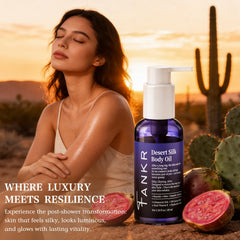 Fankr Desert Silk Oil texture improvement visual with crepey skin appearance.