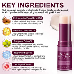 FANSHI Calcium Multi Balm Stick on neck demonstrates smoothing and hydration