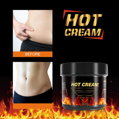 FANSHI Hot Sweat Cream on arms for targeted warm-up during exercise.