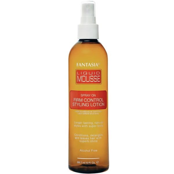 Fantasia Liquid Mousse Styling Lotion 10oz bottle for detangling and shine