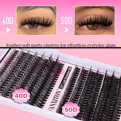 FANXITON cluster lashes tweezers enabling precise placement and easy handling
