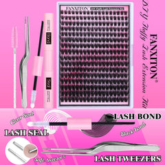 FANXITON safe non-sharp eyelash tweezers for beginner use