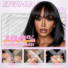 Farblick wig with two adjustable bands for a secure, stable fit
