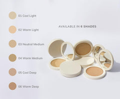 Farmasi BB All-in-One Powder texture close-up highlights breathable, comfortable wear.