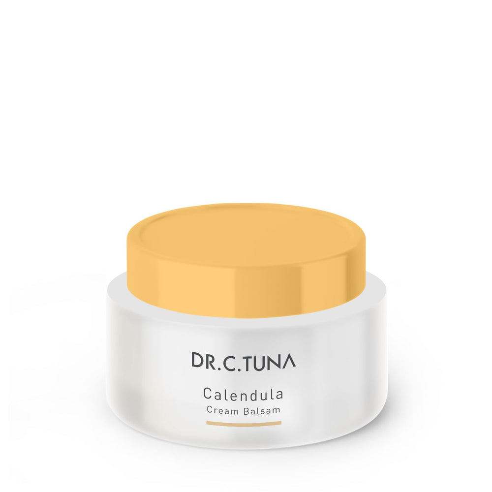FARMASi Dr. C. Tuna Calendula Cream bottle close-up, delivering deep moisture for dry skin.