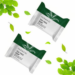 FARMASi Dr. C. Tuna Tea Tree Soap pack front highlighting convenient single bar.