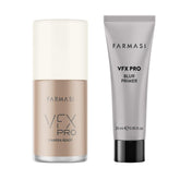 Farmasi VFX Pro natural beige foundation in a tube for easy daytime wear.