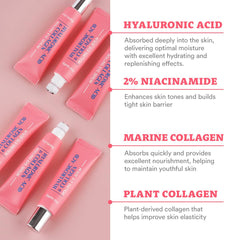 Farmstay eye serum rollerball applying a cool, even layer under the eyes.