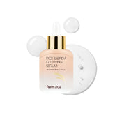 FarmStay Rice & Bifida Glowing Serum bottle showcasing radiant skin potential.