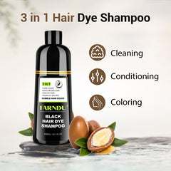 Farndu application on dry hair for quick color results