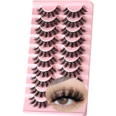 FARRED Fluffy Lashes with spiky wispy finish emphasizing outer corners