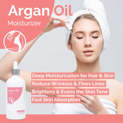Golden Argan and Oud Oil texture on skin for quick absorption