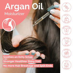Light, fast-absorbing Fatima's Garden Argan and Oud Oil on skin