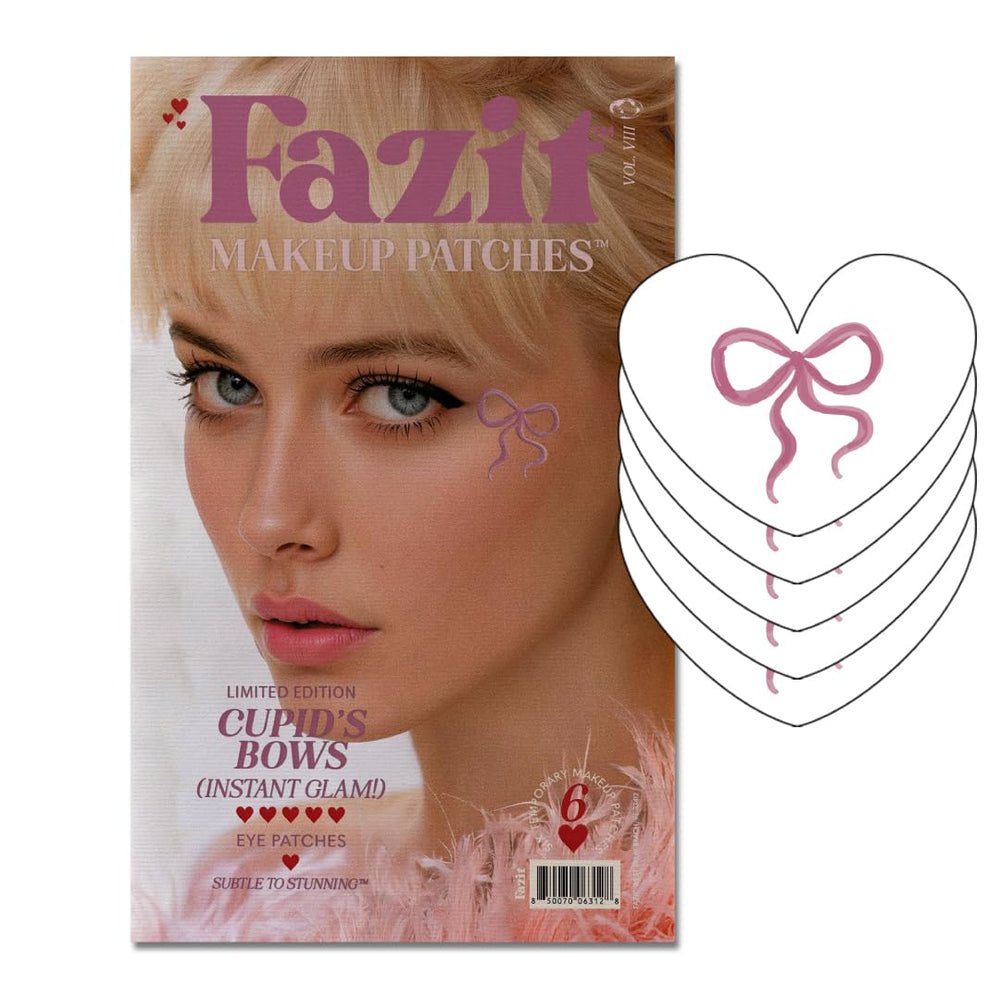 Fazit Cupid's Bow speckles patch adds glitter for a festive, long-lasting look.