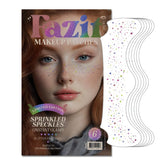 Fazit makeup patches packaging shows sprinkled speckles for easy sparkle.