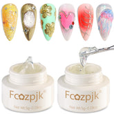 Fcozpjk 3D chrome gel clear, ideal base for chrome powder finish.