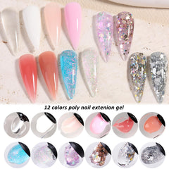 Fcozpjk dual nail forms for clean gel extensions