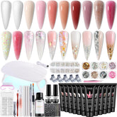 Fcozpjk poly gel kit contents for a complete at-home manicure setup