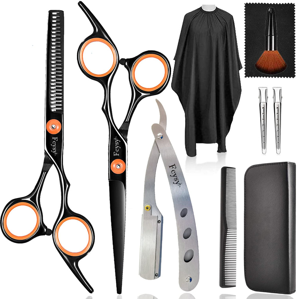 Fcysy professional hair cutting scissors kit: precision blades for smooth, confident home haircuts.