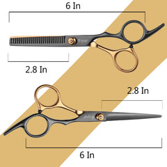 Fcysy thinning shears for texture and seamless blending.