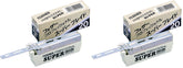 Feather ProSuper pack front shows dual-pack refills for consistent, precise shaves